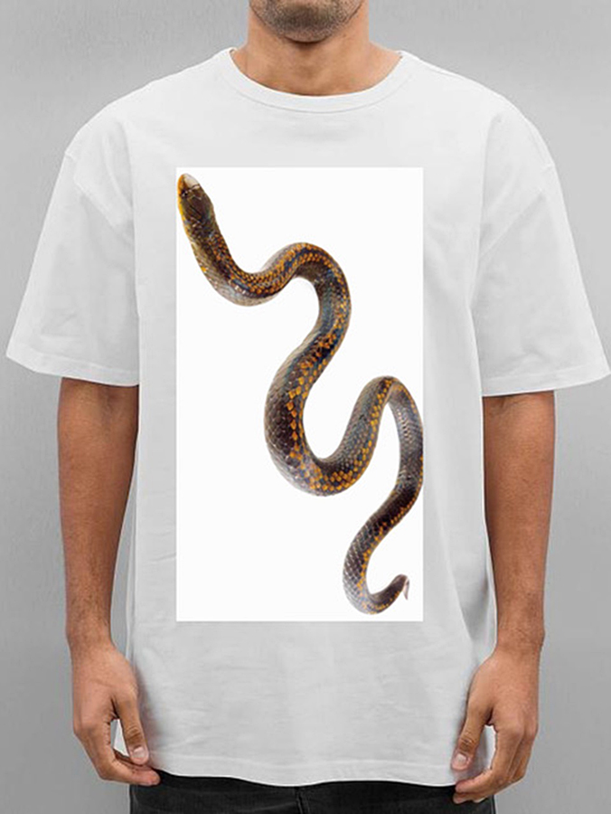 HOW TO DRAW A SNAKE ON A SHIRT
