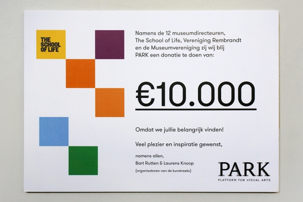 School of Life cheque